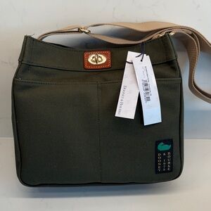 Dooney & Bourke Forest Green Canvas Crossbody 28 Bag